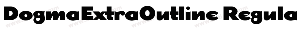 DogmaExtraOutline Regular字体转换